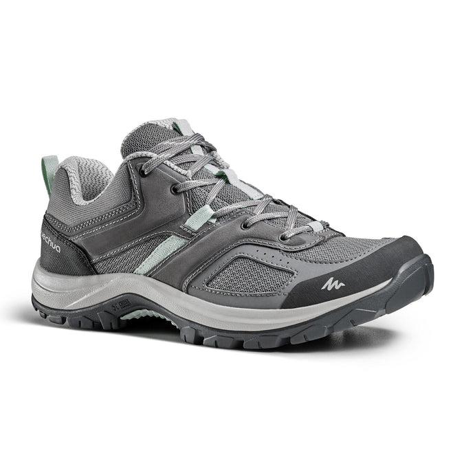 Women's Waterproof Hiking Shoes - MH 500 - Dark blue, Storm grey - Quechua  - Decathlon