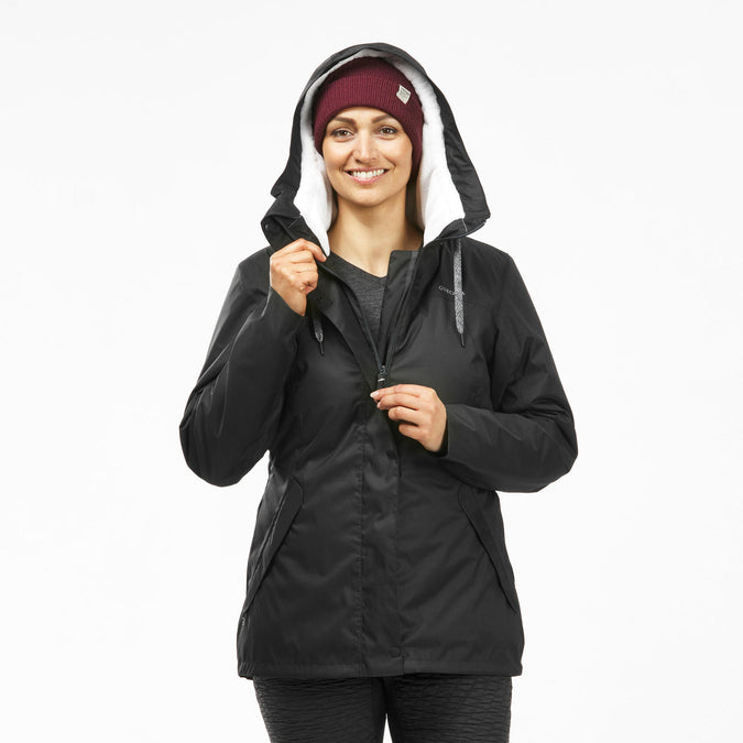 Women's hiking waterproof winter jacket - SH500 14°F