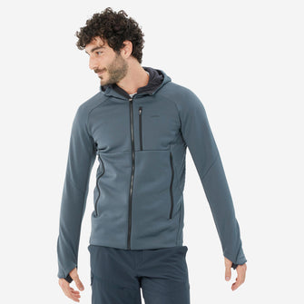 
Quechua Men's MH520 Hood Hiking Fleece Jacket,  Image  of 