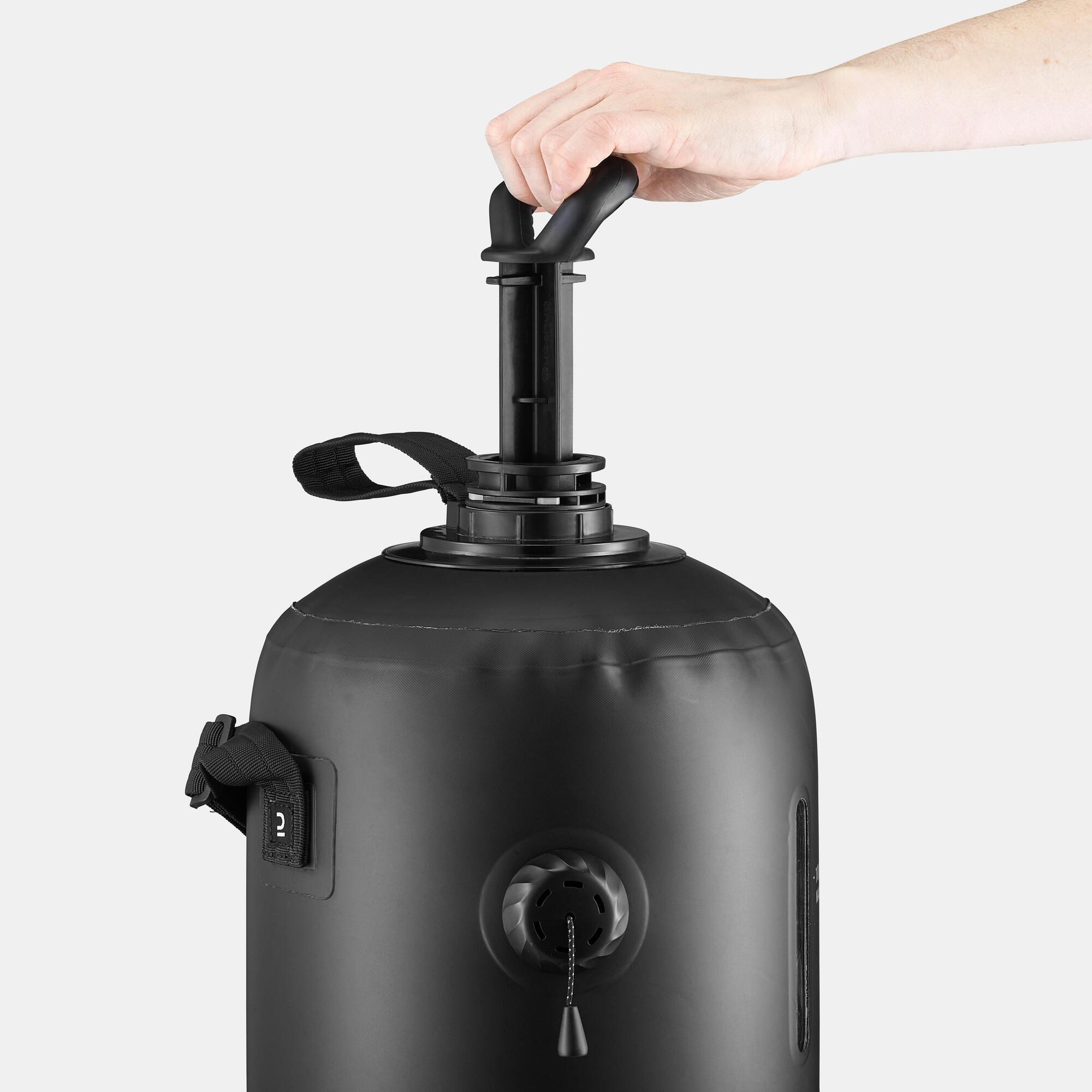 decathlon shower tent Quechua 10 L Solar Pressure Camping Shower in Black