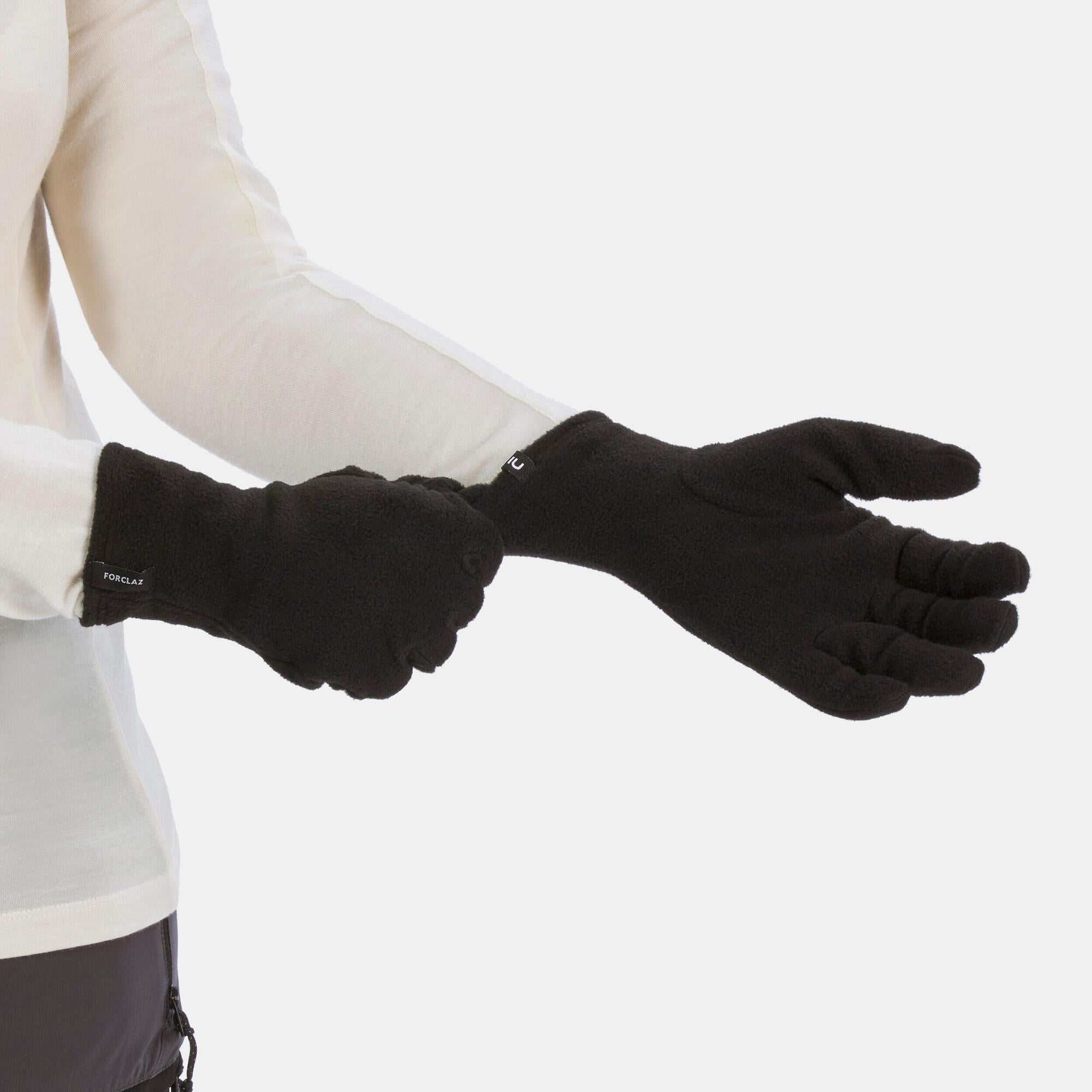 handschuhe forclaz Forclaz Mt100 Fleece Gloves Black / L