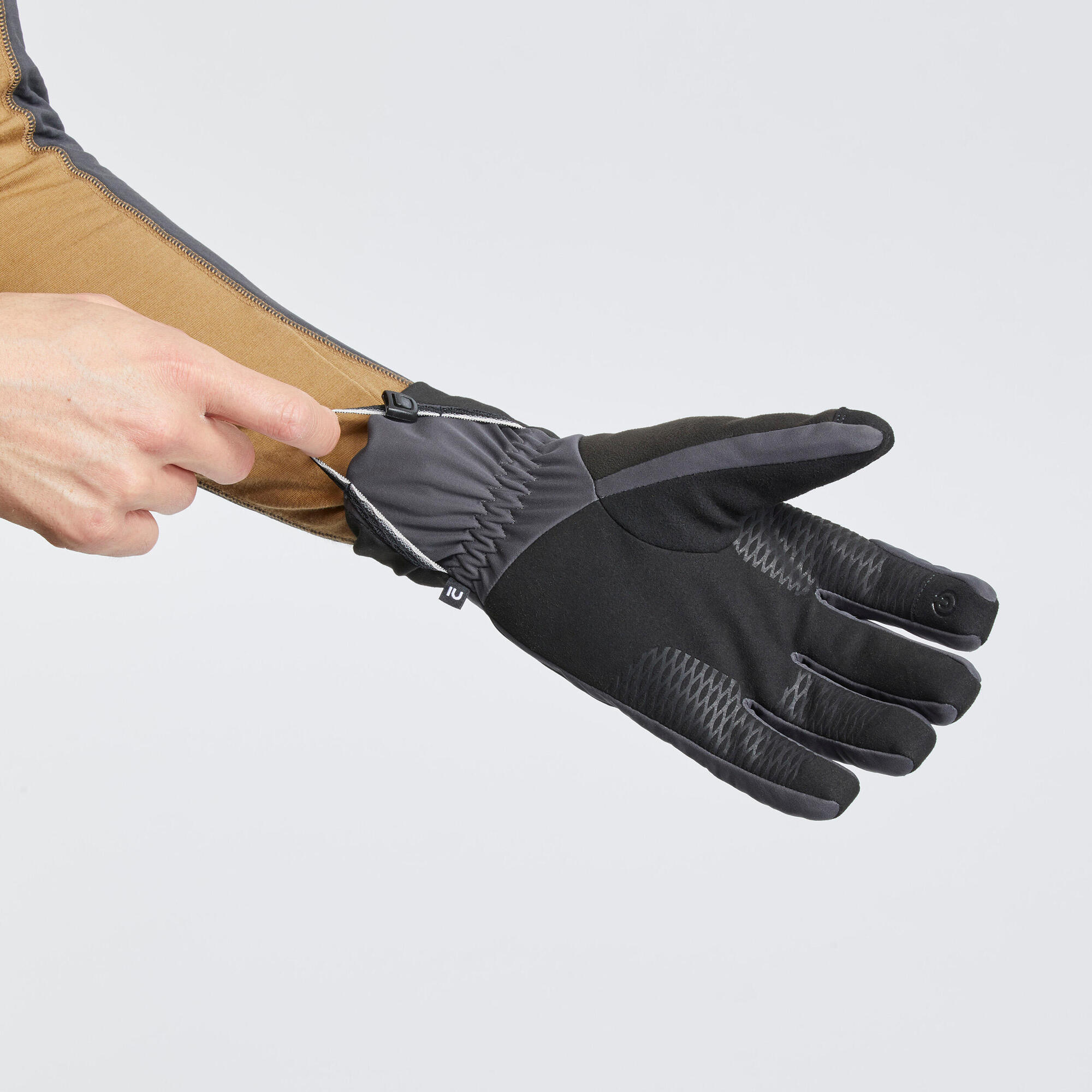 forclaz handschuhe Forclaz Adult Mt900 Backpacking Gloves in Carbon Gray, Size Medium