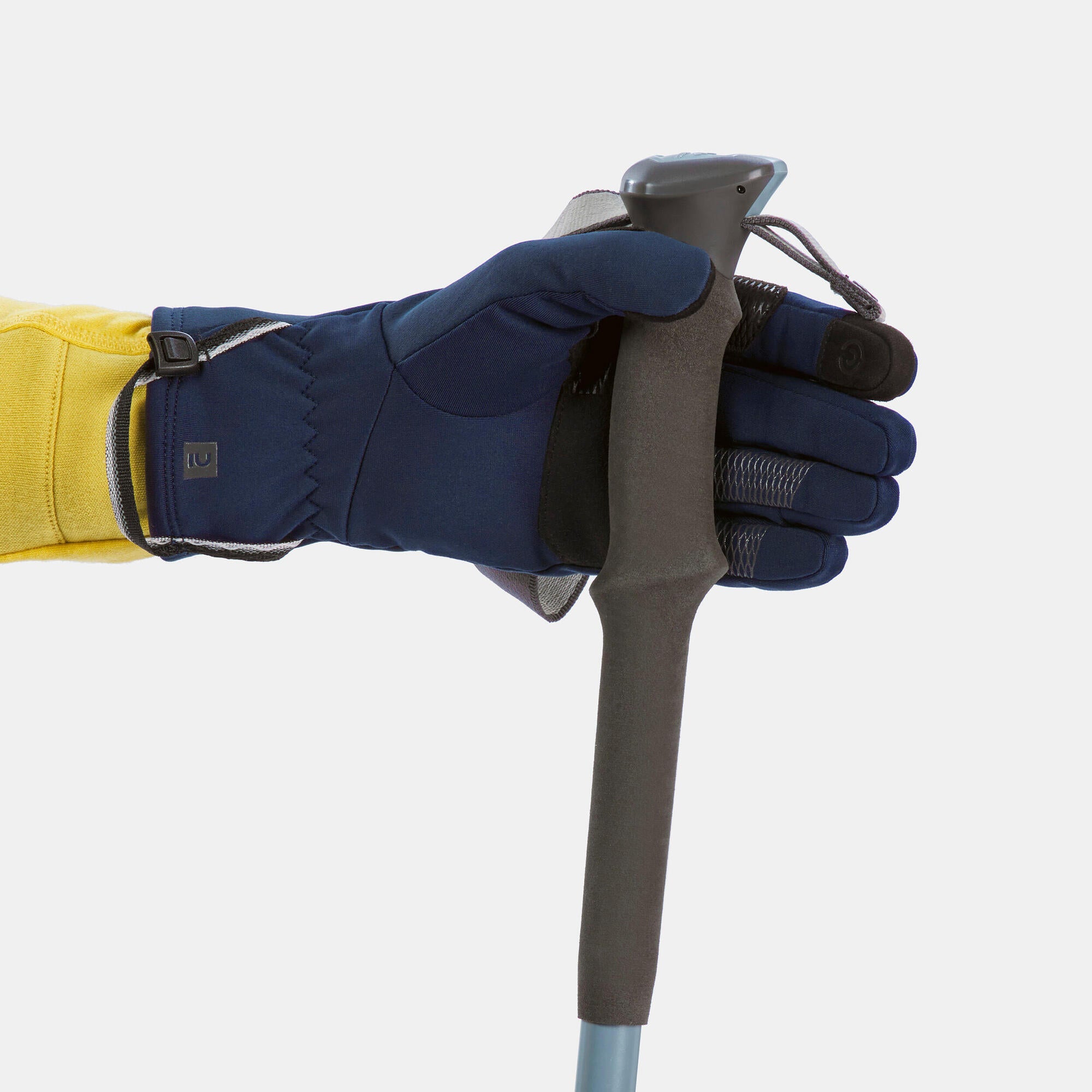 forclaz trek 500 handschuhe Forclaz Adult Mt500 Touchscreen Stretch Backpacking Gloves Steel Blue / XS