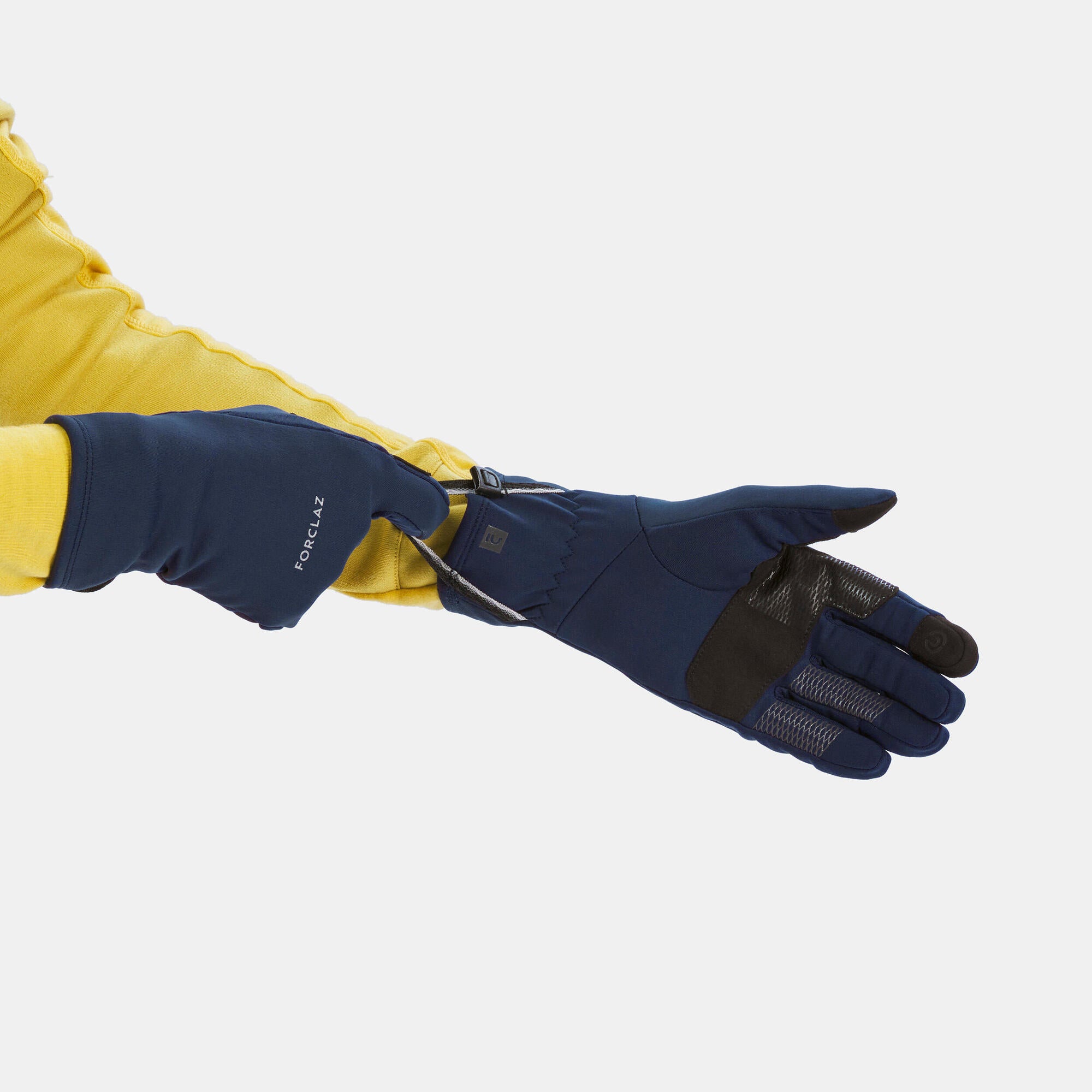 forclaz handschuhe Forclaz Adult Mt500 Touchscreen Stretch Backpacking Gloves Steel Blue / XS
