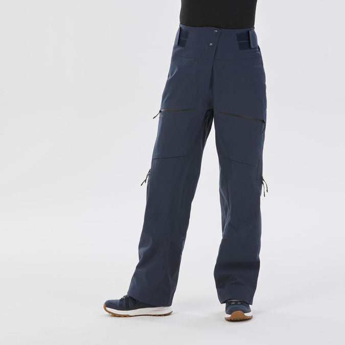 Women's Ski Pants FR500 - Navy Blue