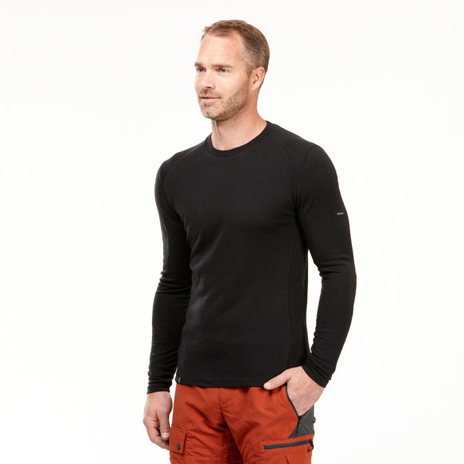 Forclaz Men's MT500 Long-sleeve 100% Merino Wool T-shirt