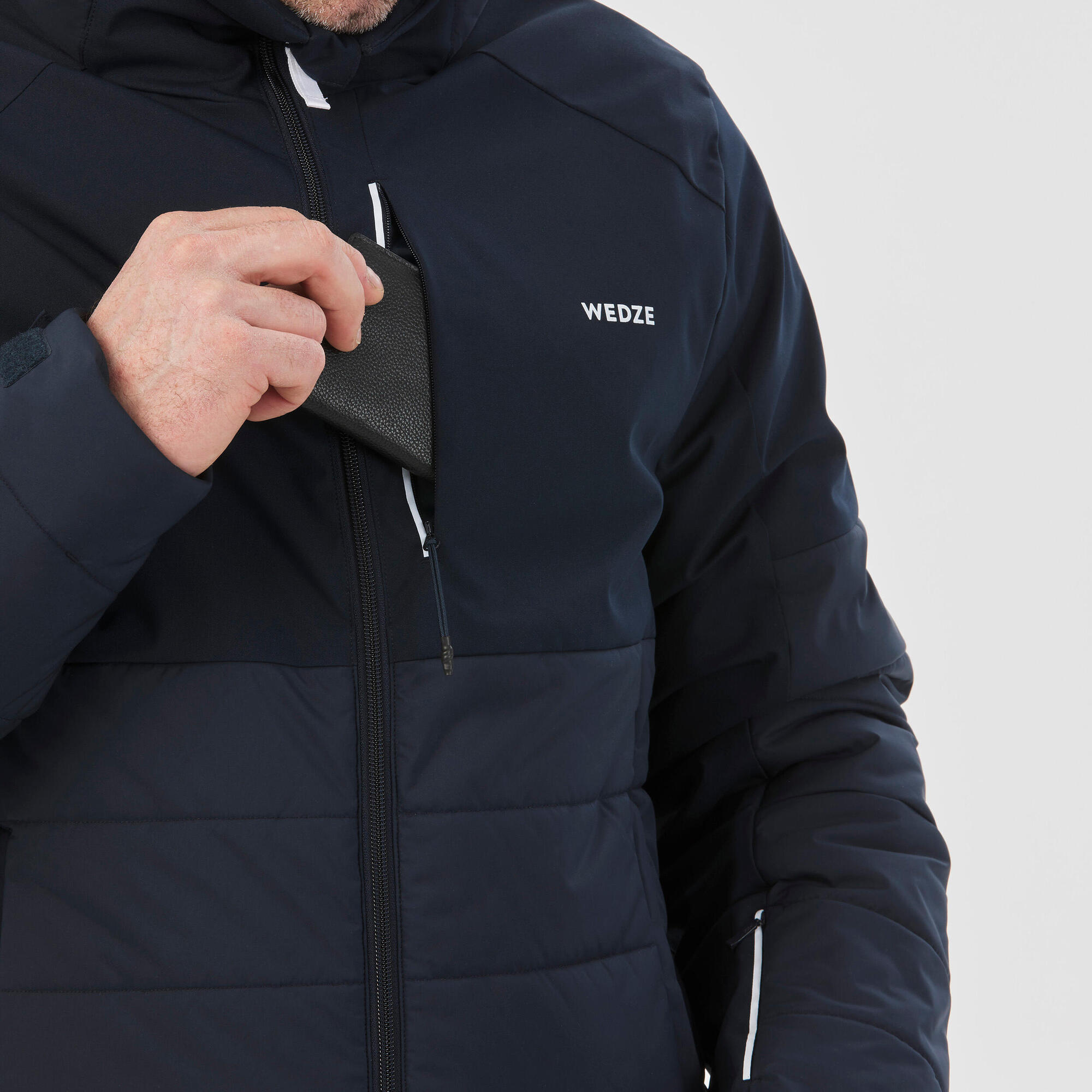 Wedze Men's 100 Mid-Length Warm Ski Jacket – Decathlon
