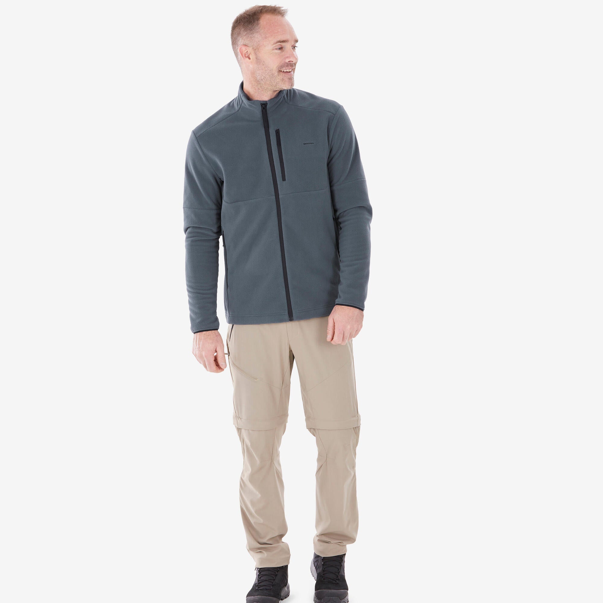 Quechua Men's MH500 Full Zip Fleece Hiking Jacket – Decathlon