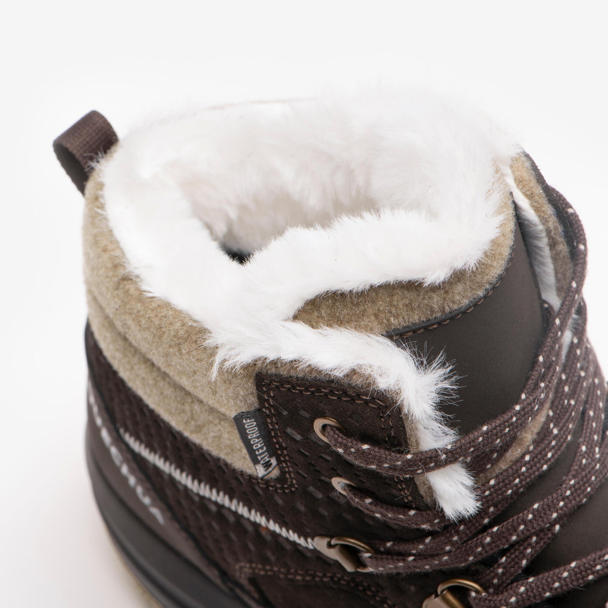   /BRONTE ブロンテ-BK/M. Quechua Women's NH900 Warm Waterproof Leather Snow Hiking Boots
