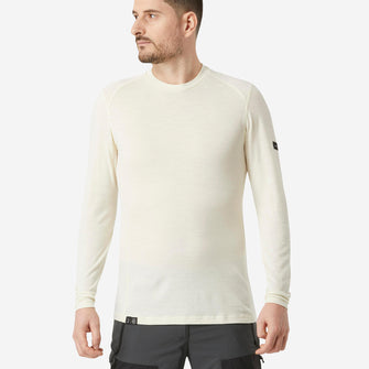 Forclaz Men's MT500 100% Merino Wool Long-sleeve Shirt,  Image  of