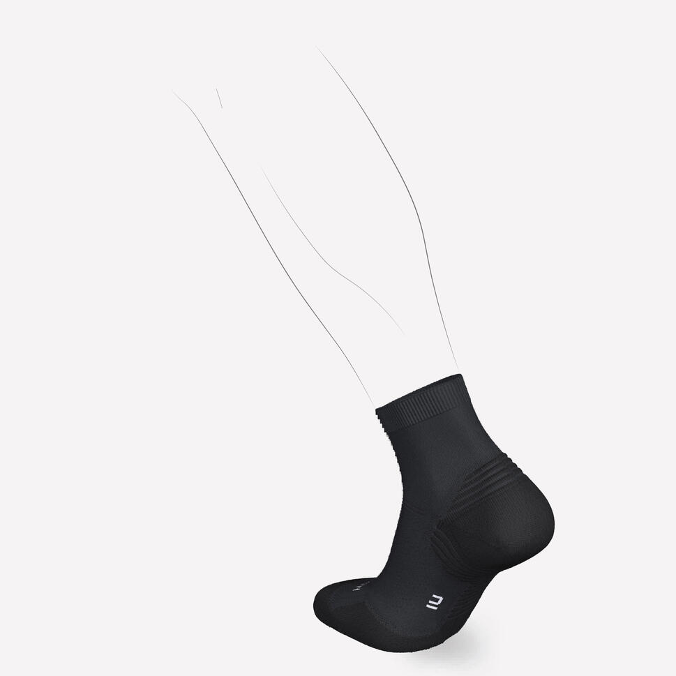 Kiprun 500 Thick Mid Running Socks - 2 Pairs