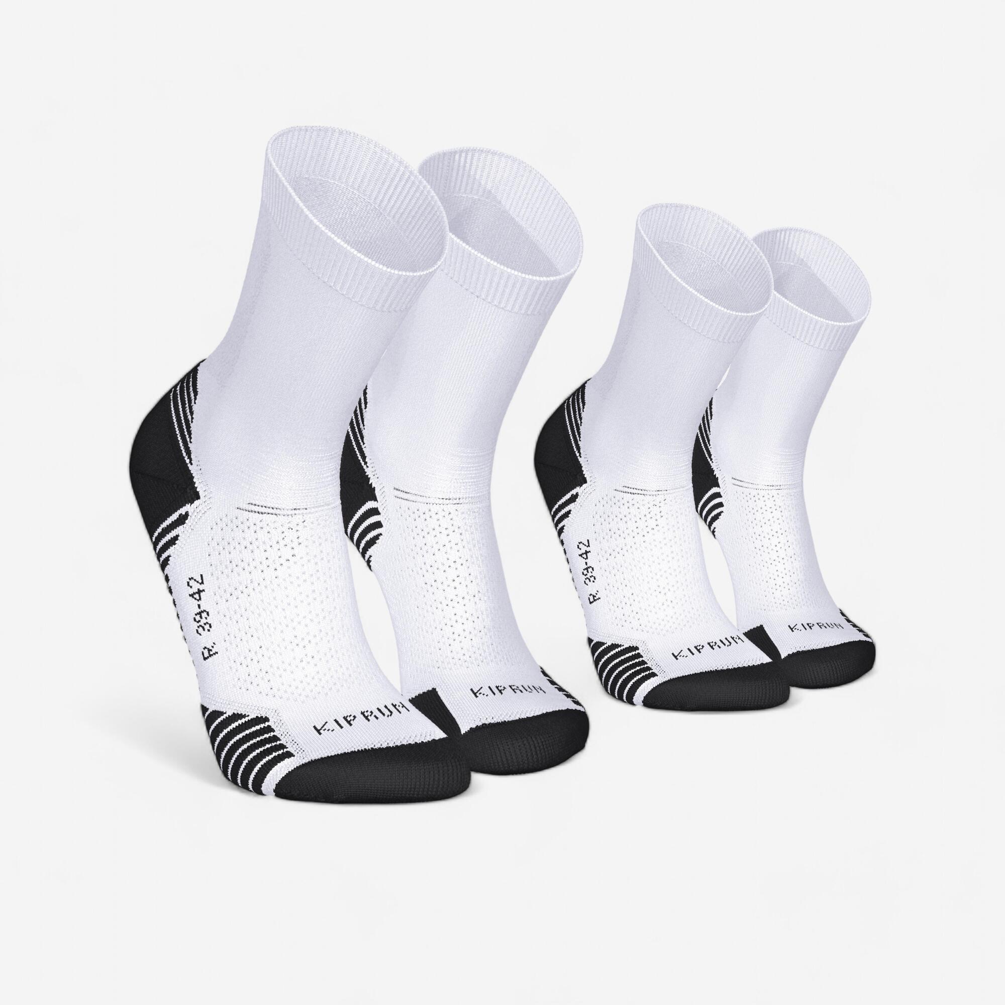 Kiprun Run 500 Thick Mid-Calf Socks 2-Pack – Decathlon