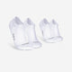 Snowy White - Kiprun Run 500 Thin No-Show Socks 2-Pack