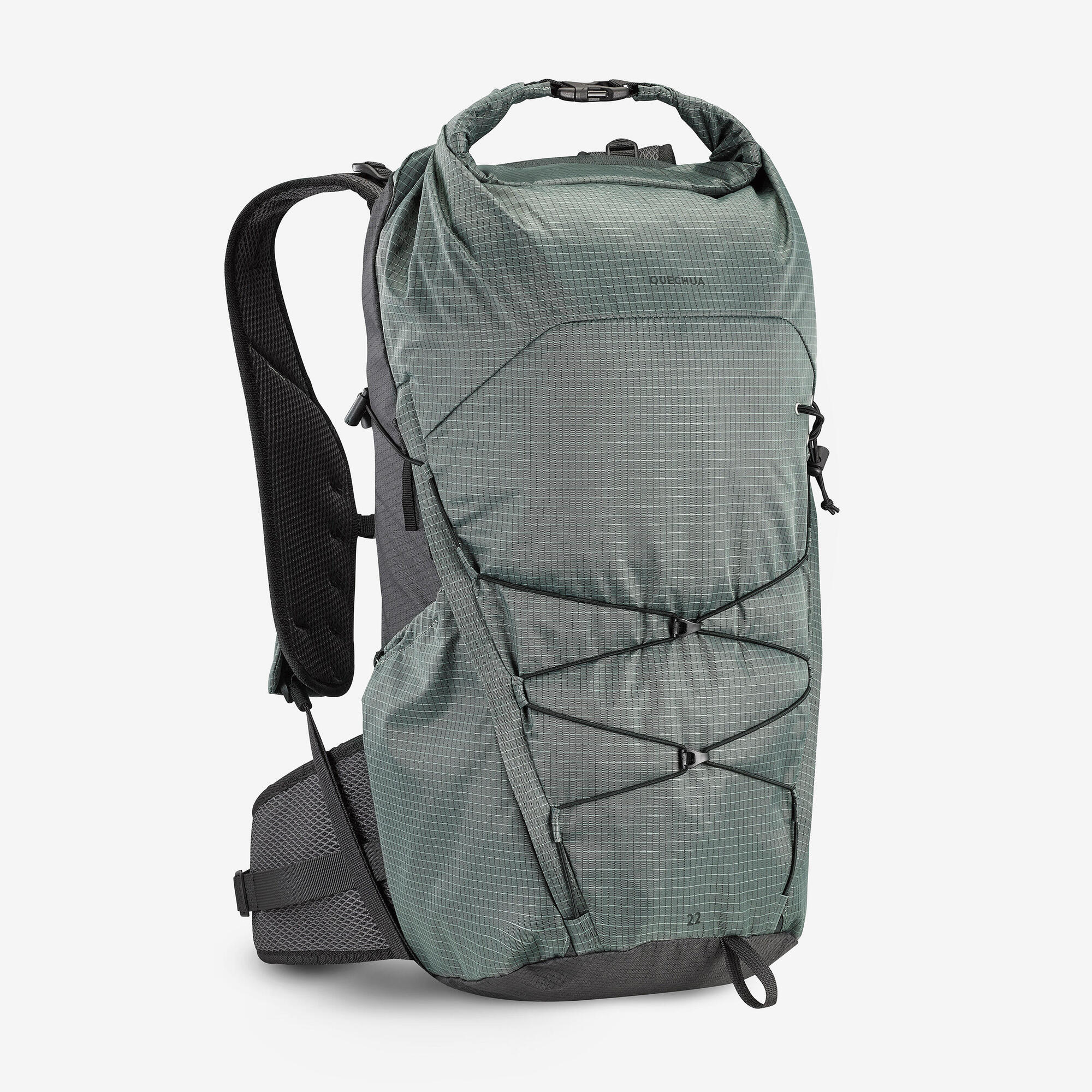 Quechua MH500 22L Lightweight Hiking Backpack Smoked Black / One Size