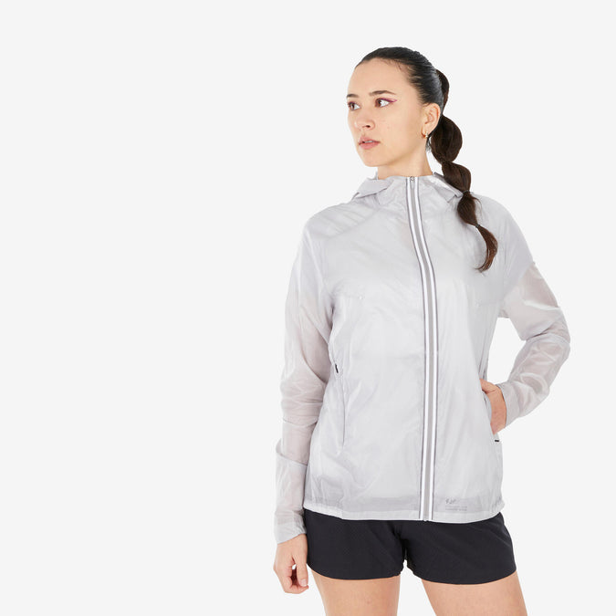 Women's Hiking Fleece Jacket - MH 900 Grey