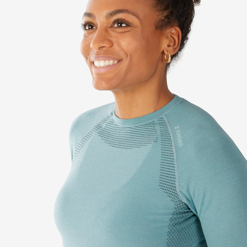 Simond Brand Simond Women's Alpinism Seamless Wool Long-Sleeve Shirt – Decathlon