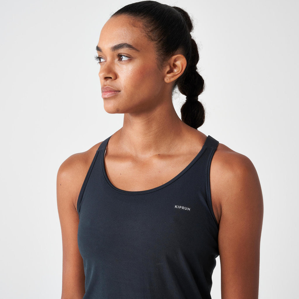 Runing Tank Kiprun Women's Run 500 Seamless Comfort Running Tank Top – Decathlon
