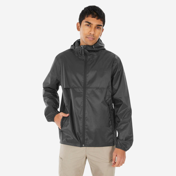 
Quechua Men's Raincut Fullzip Waterproof Rain Jacket,  Image  of , photo 1 of 7