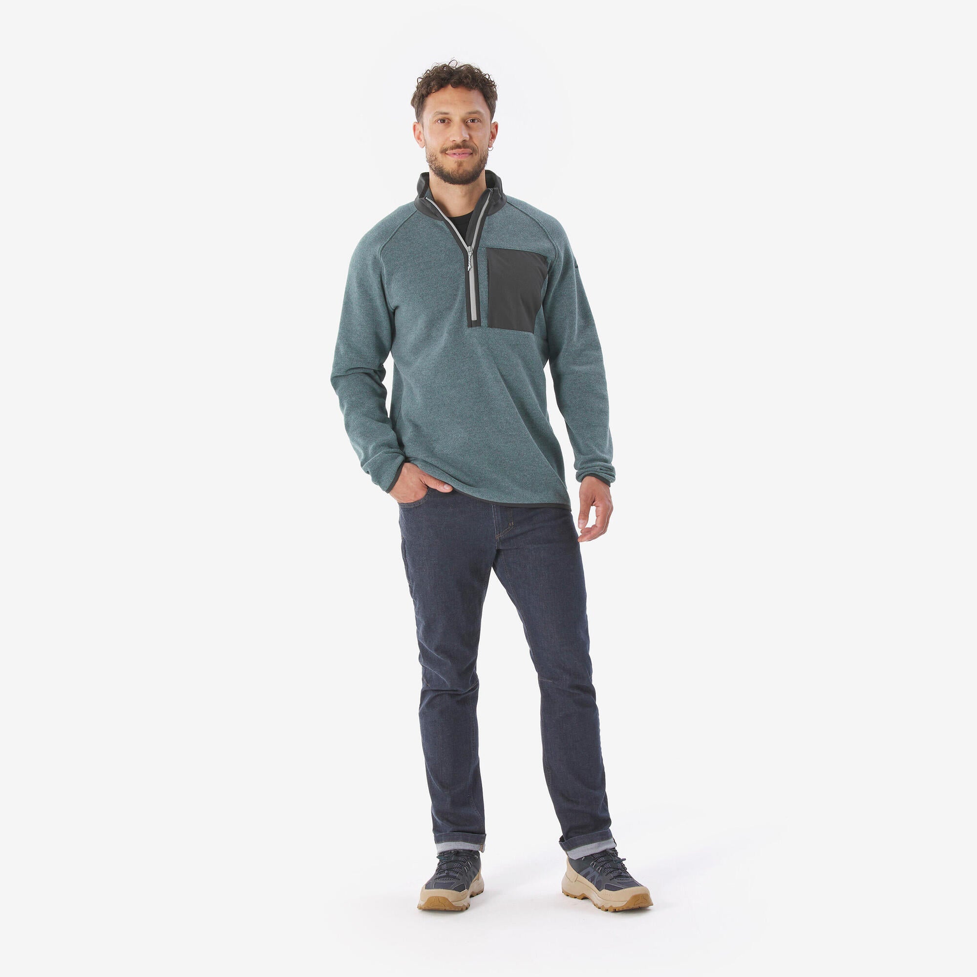 Quechua Men's NH500 Half-Zip Hiking Pullover – Decathlon