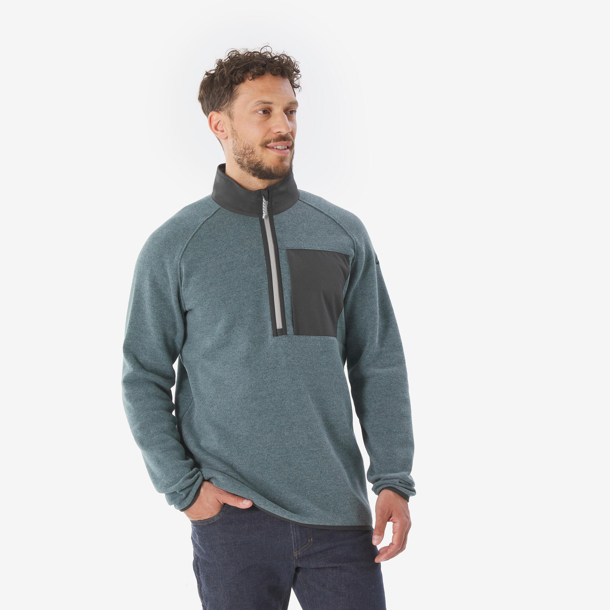 Quechua Men's NH500 Half-Zip Hiking Pullover – Decathlon