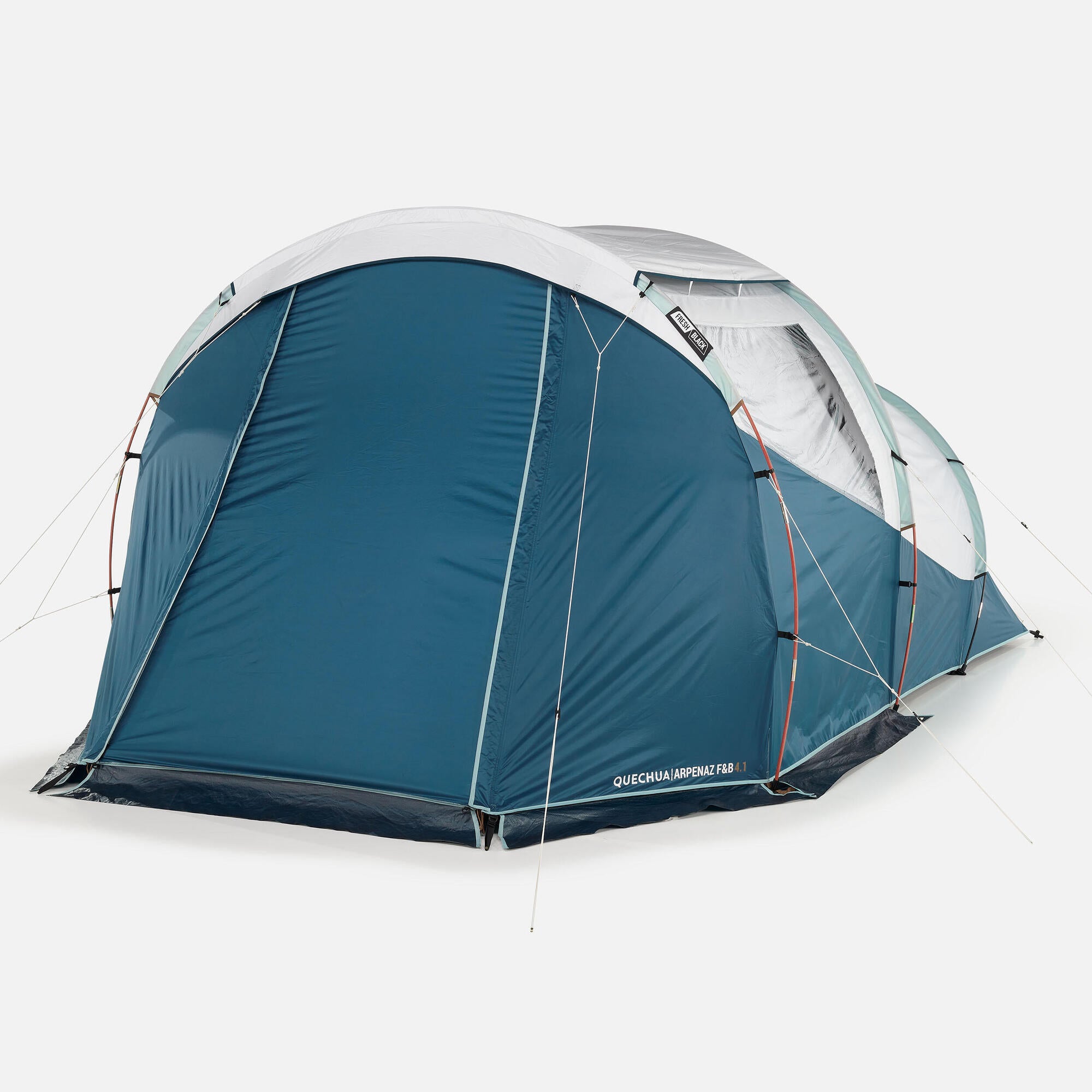 tente black and fresh Quechua Arpenaz Fresh & Black Family Camping Tent 4 Person 1 Bedroom