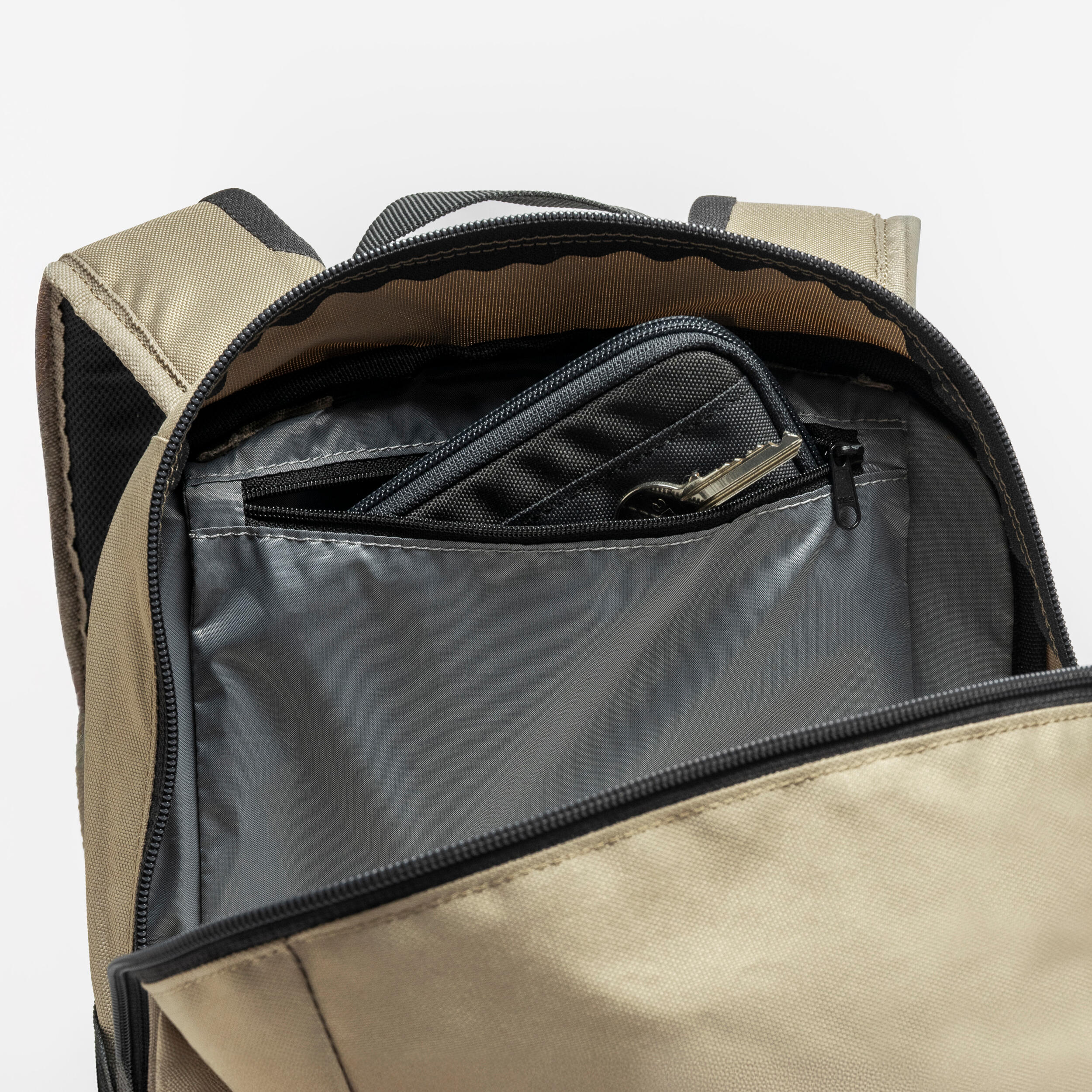 20L hiking backpack Arpenaz 100 - Beige - 8955893