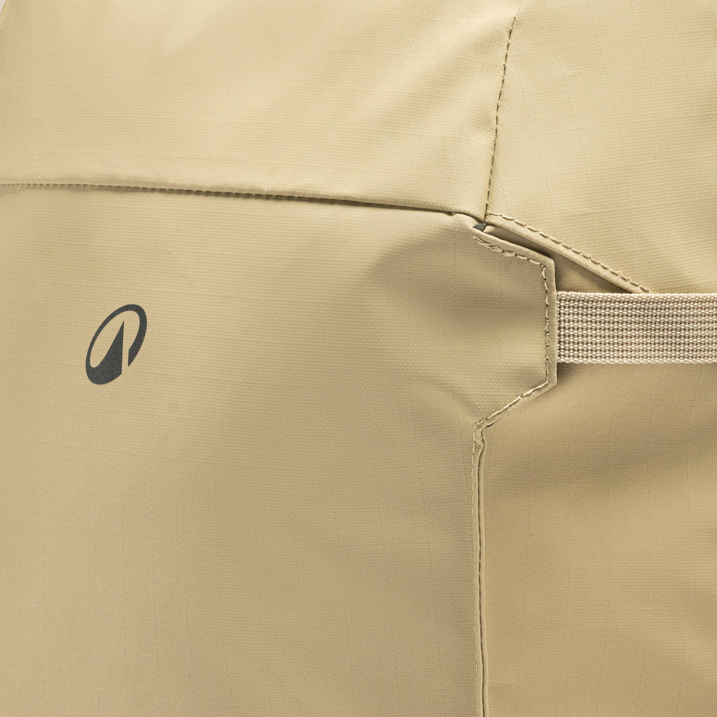 Suitcase-style opening hiking backpack 30 L, Travel 500 Organiser - Beige