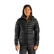Black - Forclaz Men's MT100 Hooded Down Puffer Jacket