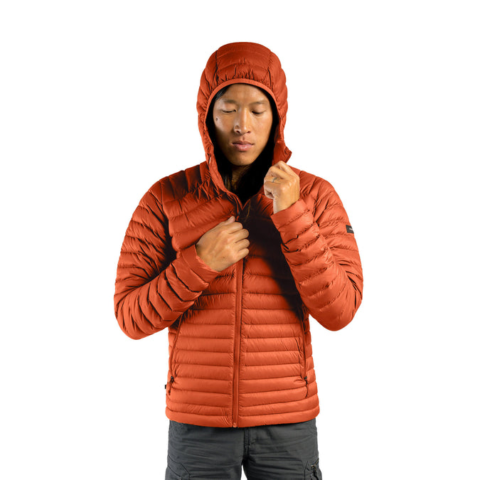 Forclaz Men's MT100 Hooded Down Puffer Jacket Decathlon