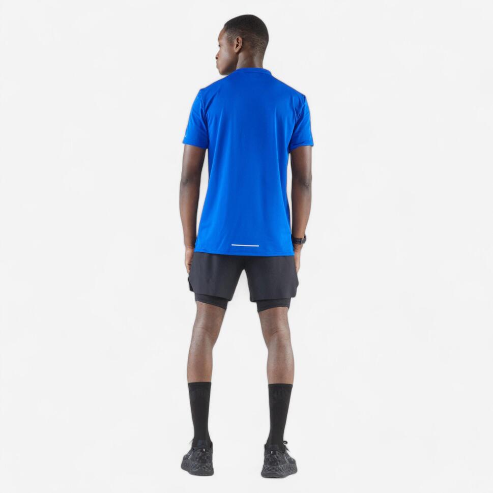 Kiprun Men's Run 500 2-in-1 Compression Running Shorts