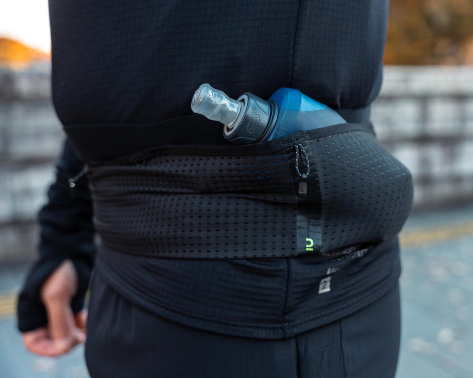 Kiprun Hydration Flask-Carrying Running Belt