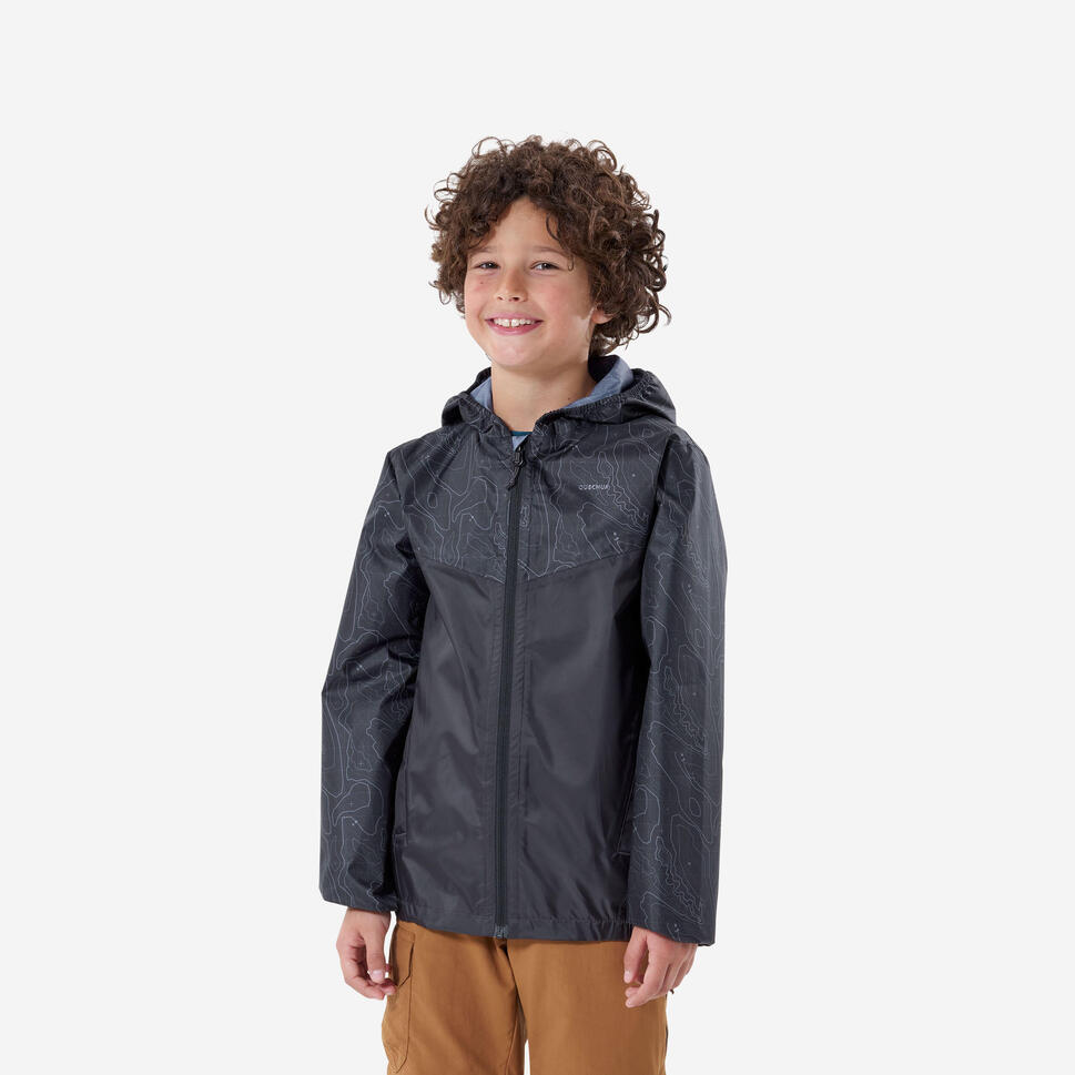 Quechua Kids’ MH150 Waterproof Hiking Jacket – Ages 7–15
