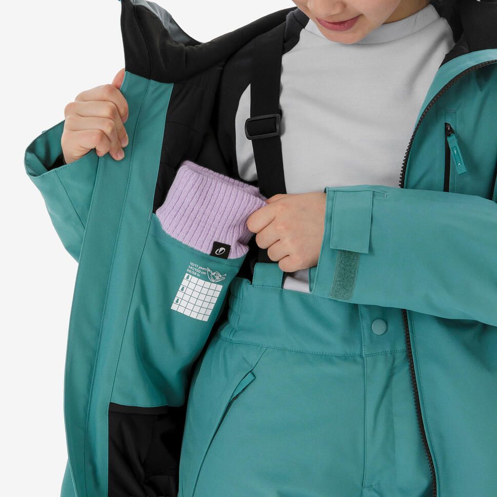 Quechua Kids’ 500 Insulated and Waterproof Ski Jacket 500, 6-14 years