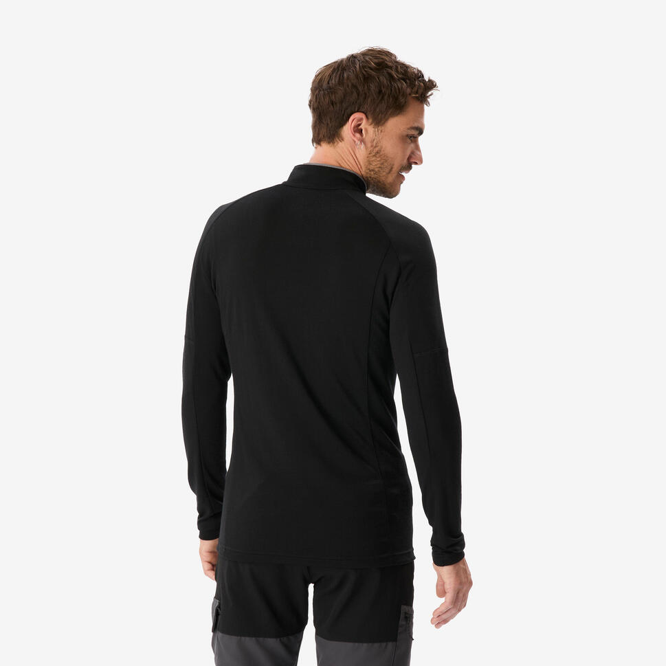 Simond Men’s 1/2 Zip  Long-Sleeved Merino Wool Shirt