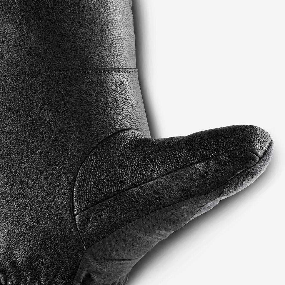 Adults’ warm ski mittens SKI500 - Black