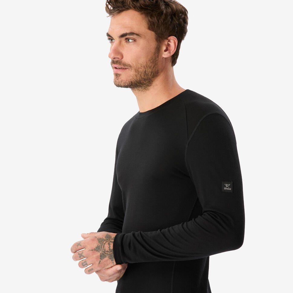 Simond Men's MT500 Long-sleeve 100% Merino Wool T-shirt
