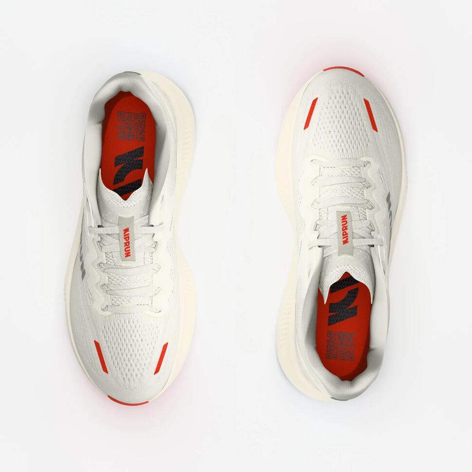 Kiprun Kipride Max Men's road running shoes - White/Orange