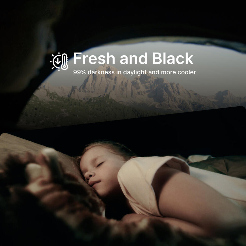 Quechua 2 Second Easy Fresh & Black Waterproof Pop Up Camping Tent 2 Person