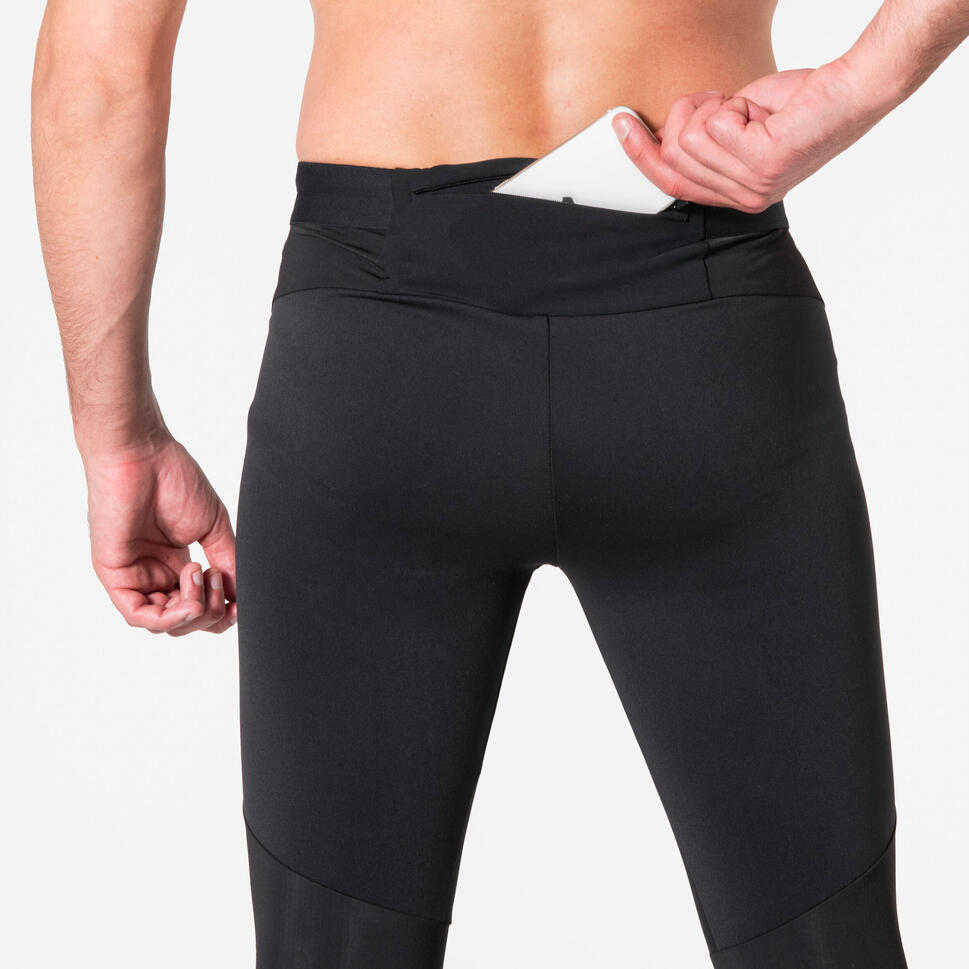 KIPRUN Run 500 Warm Men's Running Tights - Black