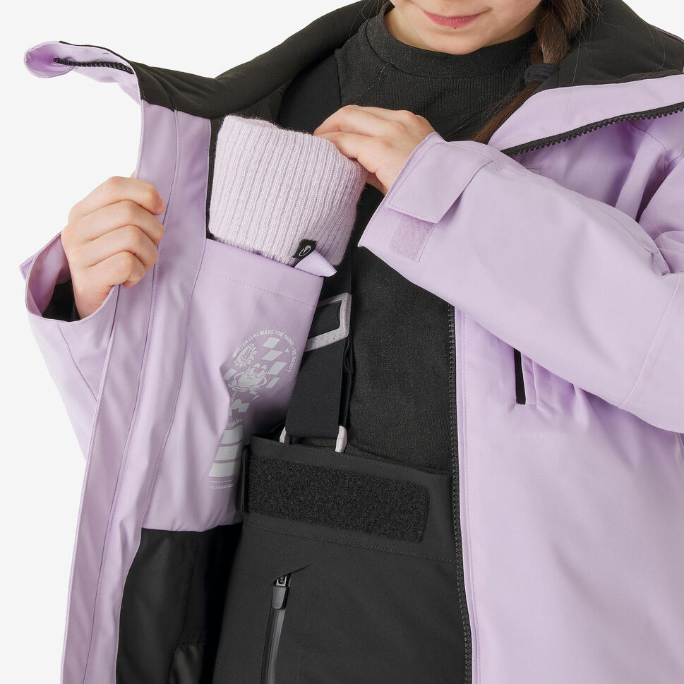 Quechua Kids’ 500 Insulated and Waterproof Ski Jacket 500, 6-14 years
