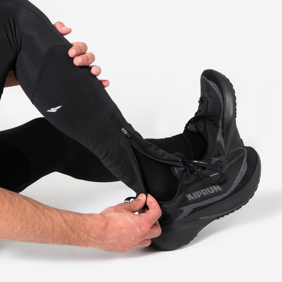 KIPRUN Run 500 Warm Men's Running Tights - Black
