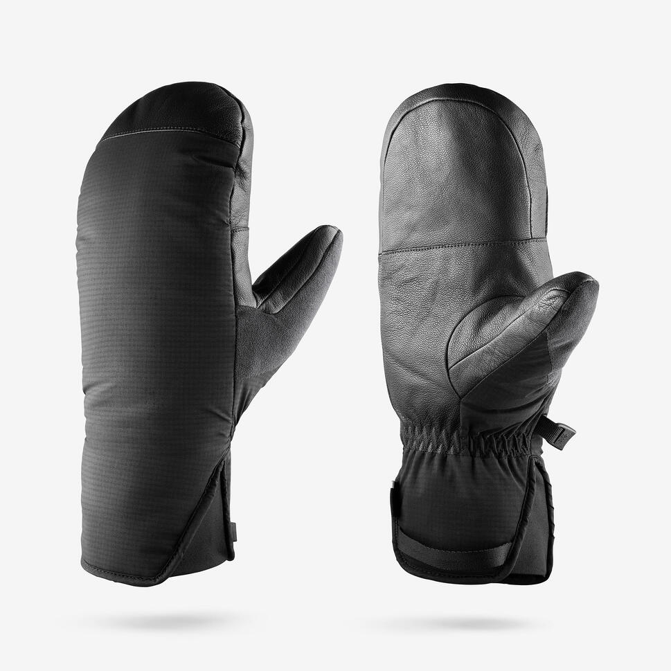 Adults’ warm ski mittens SKI500 - Black