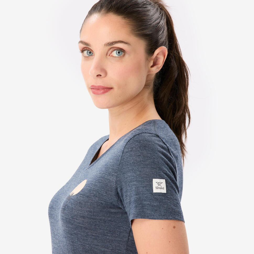 Simond Brand SIMOND Women's Travel 500 Merino Wool T-Shirt – Decathlon