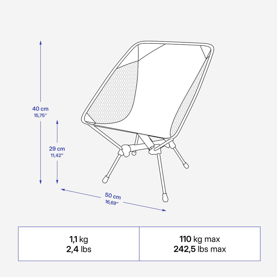 Quechua 500 Ultra-Compact Camping Chair
