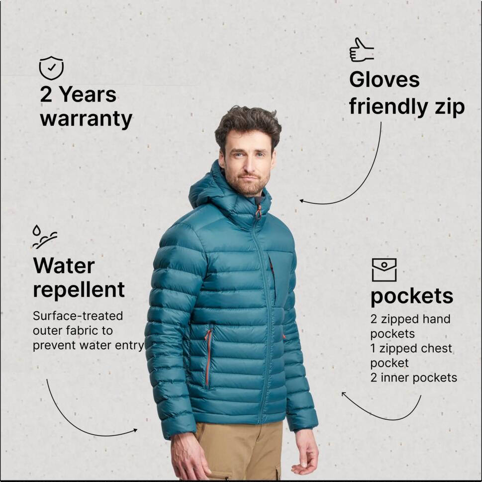 Simond Men’s MT500 Hooded Down Puffer Jacket