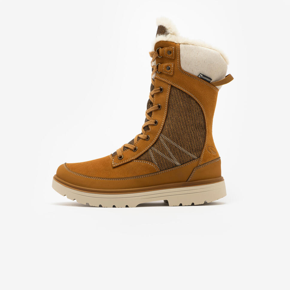 Quechua Women’s NH900 Waterproof High Leather Snow Hiking Boots