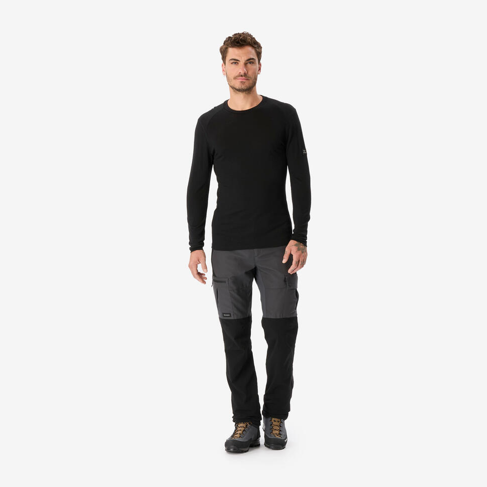 Simond Men's MT500 Long-sleeve 100% Merino Wool T-shirt