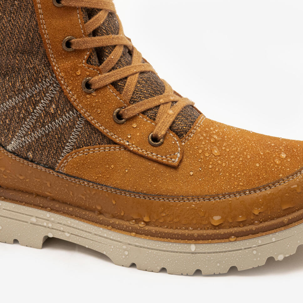 Quechua Women’s NH900 Waterproof High Leather Snow Hiking Boots
