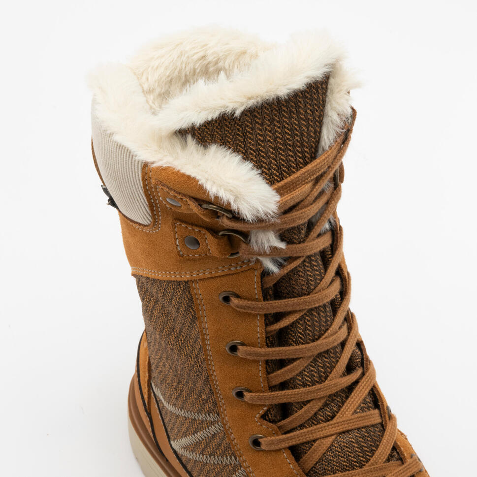 Quechua Women’s NH900 Waterproof High Leather Snow Hiking Boots