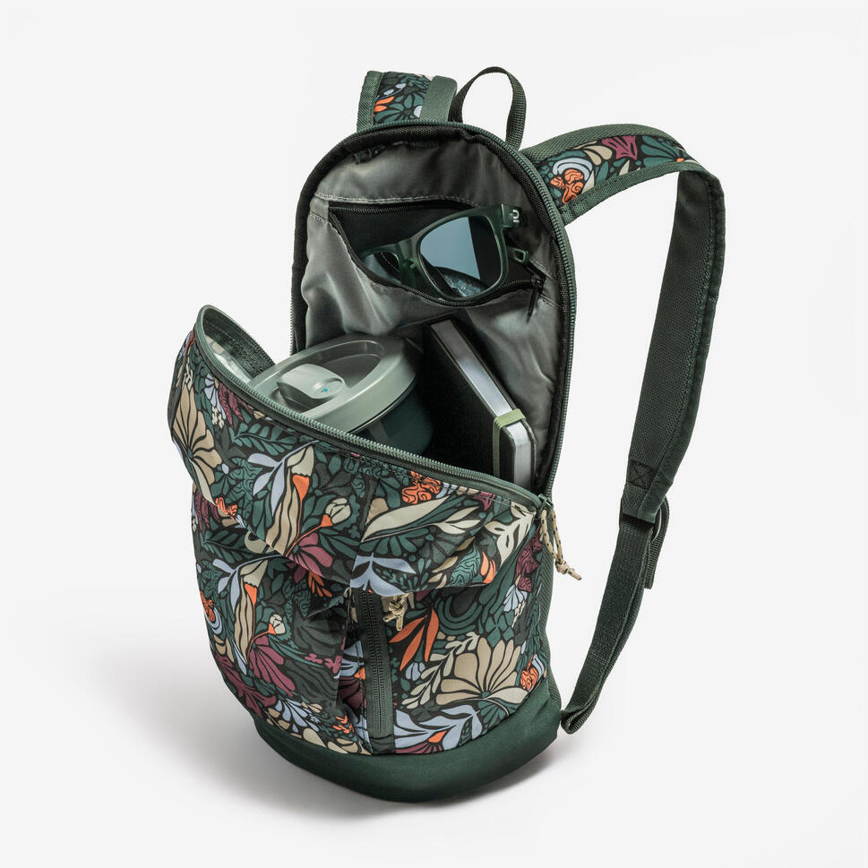 10 L hiking backpack, Arpenaz 100 - Flower